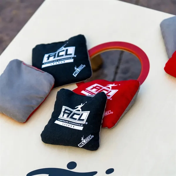 Victory Tailgate - ACL Rounded Edge Cornhole Bags - Red/Blk - Victory Tailgate - ACL Rounded Edge Cornhole Bags - Red/Blk - Image 1 of 18