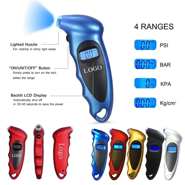 Digital Tire Pressure Gauge - Digital Tire Pressure Gauge - Image 0 of 1