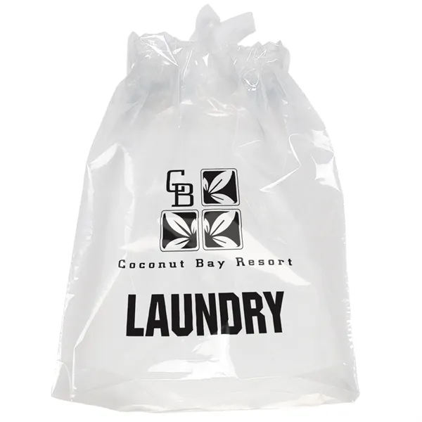9 1/2W x 12H Poly-Draw Bag - Flexo Ink Print - 9 1/2W x 12H Poly-Draw Bag - Flexo Ink Print - Image 3 of 3