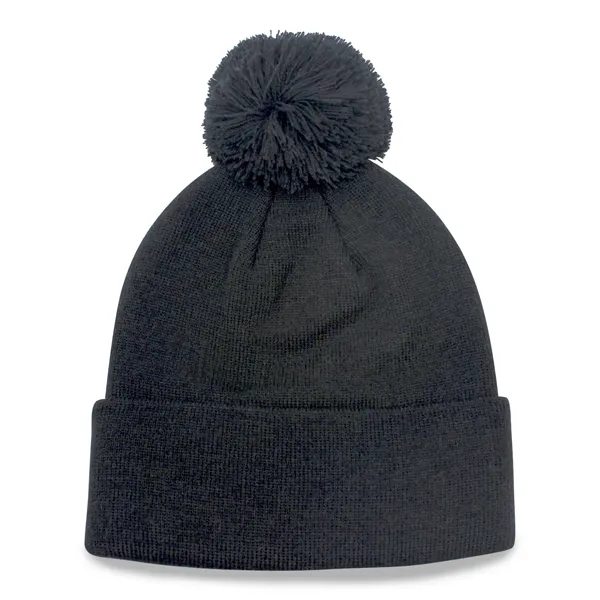 12" Knit Beanie Pompon - 12" Knit Beanie Pompon - Image 1 of 10