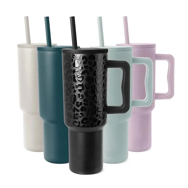 40oz Tumbler with Handle and Straw Lid - 40oz Tumbler with Handle and Straw Lid - Image 0 of 4