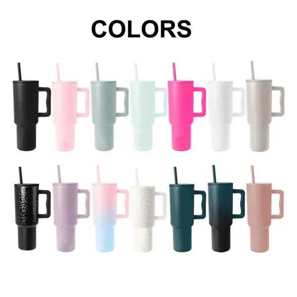 40oz Tumbler with Handle and Straw Lid - 40oz Tumbler with Handle and Straw Lid - Image 1 of 4
