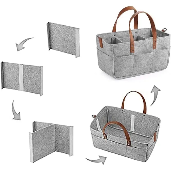 Baby Diaper Caddy Organizer - Baby Diaper Caddy Organizer - Image 3 of 5