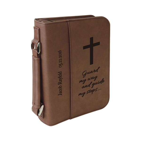 6 3/4"x9 1/4" Dark Brown Leatherette Book/Bible Cover - 6 3/4"x9 1/4" Dark Brown Leatherette Book/Bible Cover - Image 0 of 1