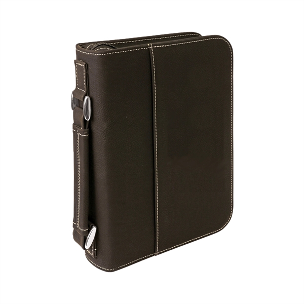 6 3/4"x9 1/4" Black & Silver Leatherette Book/Bible Cover - 6 3/4"x9 1/4" Black & Silver Leatherette Book/Bible Cover - Image 1 of 1