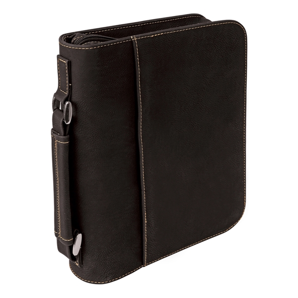 7 1/2" x 10 3/4" Black & Gold Leatherette Book/Bible Cover - 7 1/2" x 10 3/4" Black & Gold Leatherette Book/Bible Cover - Image 1 of 1