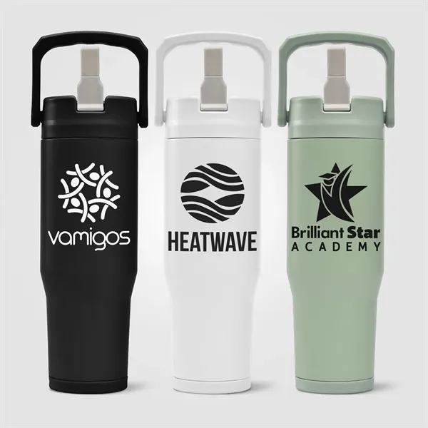 Polar Duo - 32 oz. Double-Wall Recycled Stainless Steel - Polar Duo - 32 oz. Double-Wall Recycled Stainless Steel - Image 3 of 5