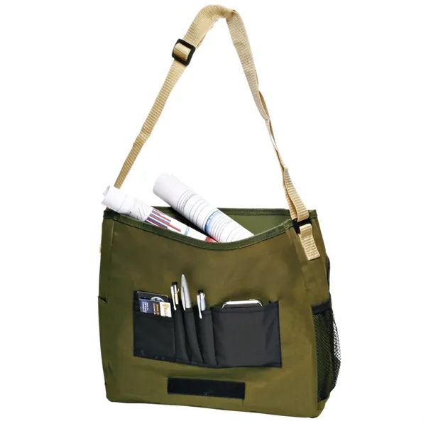 Promotional Laptop Messenger Bag W/ Shoulder Strap - Promotional Laptop Messenger Bag W/ Shoulder Strap - Image 2 of 3