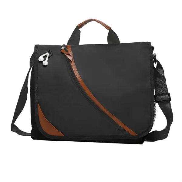 Promotional Laptop Messenger Bag W/ Shoulder Strap - Promotional Laptop Messenger Bag W/ Shoulder Strap - Image 3 of 3