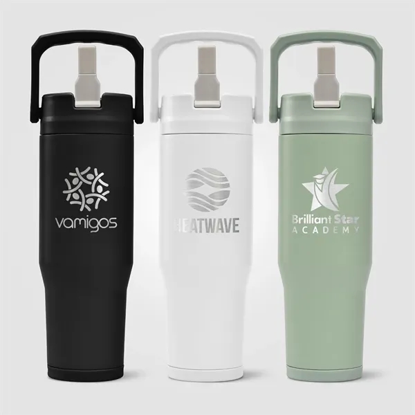 Polar Duo - 32 oz. Double-Wall Recycled Stainless Steel - Polar Duo - 32 oz. Double-Wall Recycled Stainless Steel - Image 2 of 3