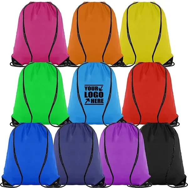 Colorful Drawstring Backpack Bags Pack Cinch Tote for Gym - Colorful Drawstring Backpack Bags Pack Cinch Tote for Gym - Image 0 of 4