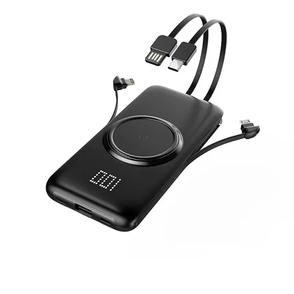 10,000 mAh four output wireless charging power bank - 10,000 mAh four output wireless charging power bank - Image 1 of 2