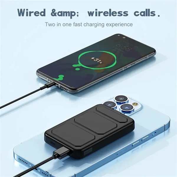 10000mAh Power Bank with Foldable Stand - 10000mAh Power Bank with Foldable Stand - Image 3 of 4