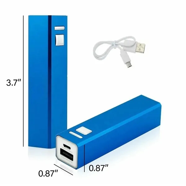 2600mAh Portable External Power Bank Battery Charger Metal - 2600mAh Portable External Power Bank Battery Charger Metal - Image 1 of 5