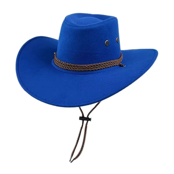 Felt Leather Suede Travel Cowboy Hat - Felt Leather Suede Travel Cowboy Hat - Image 6 of 9