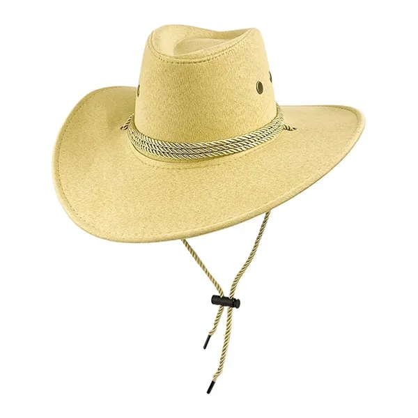 Felt Leather Suede Travel Cowboy Hat - Felt Leather Suede Travel Cowboy Hat - Image 8 of 9