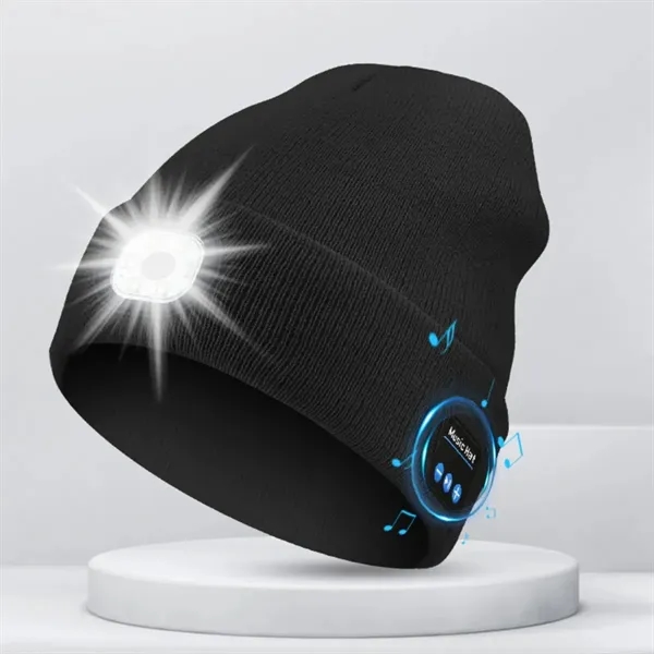 Unisex LED Beanie Hat - Unisex LED Beanie Hat - Image 2 of 9