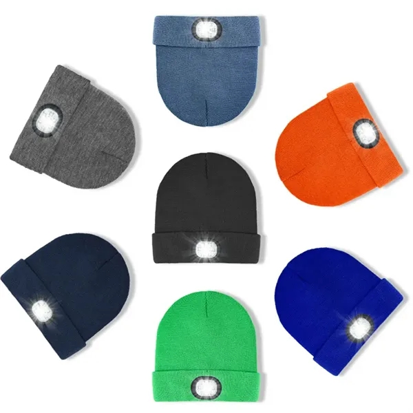 Unisex LED Beanie Hat - Unisex LED Beanie Hat - Image 6 of 9