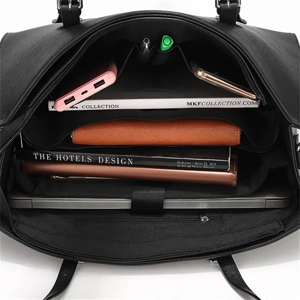 Leather Laptop Bag for Women - Leather Laptop Bag for Women - Image 1 of 4