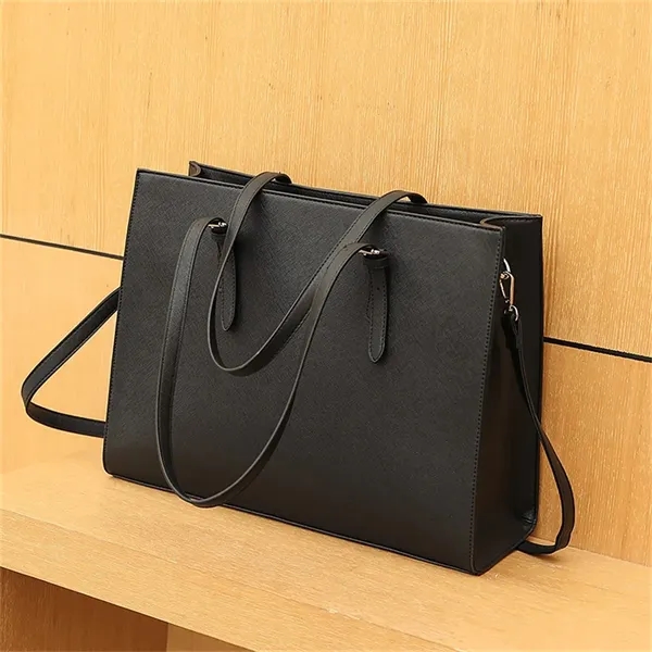 Leather Laptop Bag for Women - Leather Laptop Bag for Women - Image 3 of 4