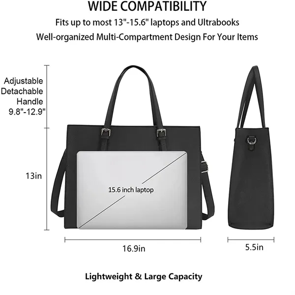 Leather Laptop Bag for Women - Leather Laptop Bag for Women - Image 4 of 4