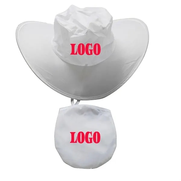 Outdoor Foldable Cowboy Hat  with Pouch - Outdoor Foldable Cowboy Hat  with Pouch - Image 1 of 2
