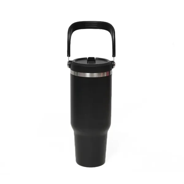 30 Oz Tumbler With Handle And Straw Lid - 30 Oz Tumbler With Handle And Straw Lid - Image 1 of 8