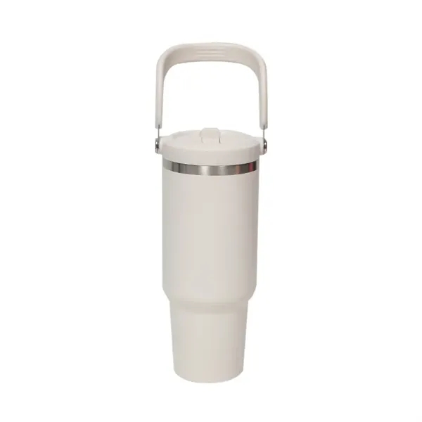 30 Oz Tumbler With Handle And Straw Lid - 30 Oz Tumbler With Handle And Straw Lid - Image 2 of 8