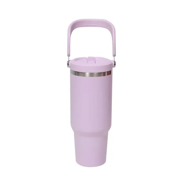 30 Oz Tumbler With Handle And Straw Lid - 30 Oz Tumbler With Handle And Straw Lid - Image 5 of 8