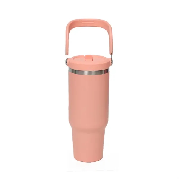 30 Oz Tumbler With Handle And Straw Lid - 30 Oz Tumbler With Handle And Straw Lid - Image 6 of 8