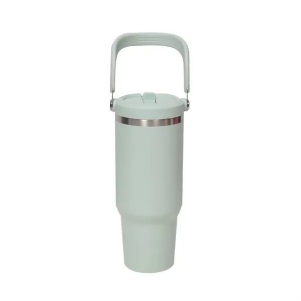 30 Oz Tumbler With Handle And Straw Lid - 30 Oz Tumbler With Handle And Straw Lid - Image 7 of 8