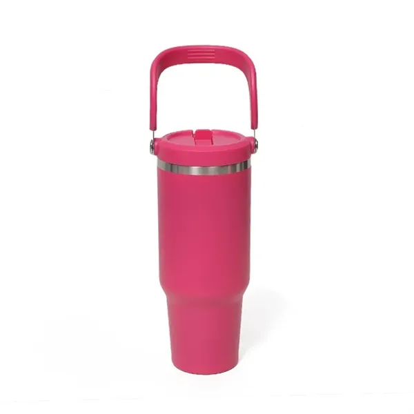 30 Oz Tumbler With Handle And Straw Lid - 30 Oz Tumbler With Handle And Straw Lid - Image 8 of 8