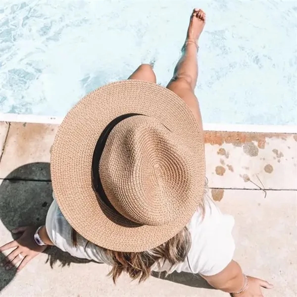 Summer Beach Sun Straw Hat Upf50+ - Summer Beach Sun Straw Hat Upf50+ - Image 3 of 5