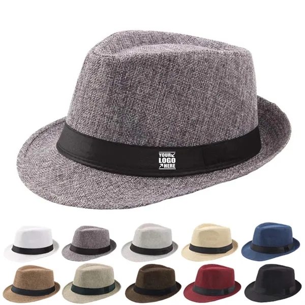 Summer Wide Brim Comfy Linen Hats - Summer Wide Brim Comfy Linen Hats - Image 0 of 5