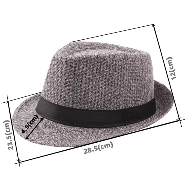 Summer Wide Brim Comfy Linen Hats - Summer Wide Brim Comfy Linen Hats - Image 2 of 5
