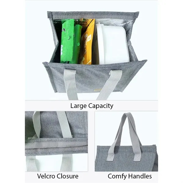 Lunch Cooler Bento Bag Food Insulated Picnic Tote Waterproof - Lunch Cooler Bento Bag Food Insulated Picnic Tote Waterproof - Image 3 of 9