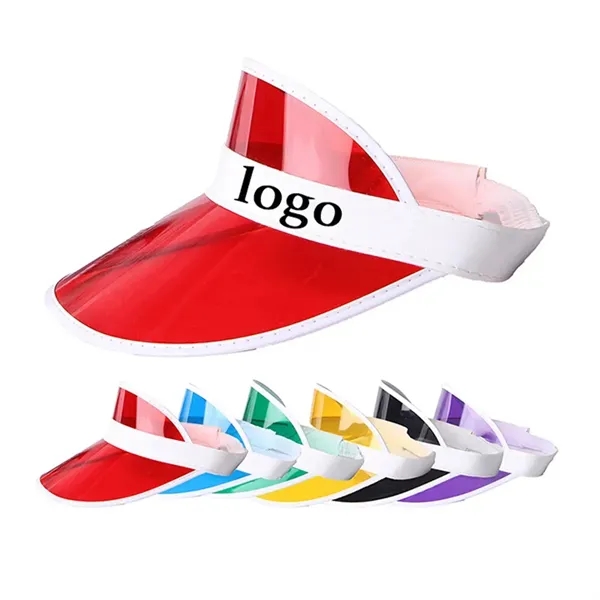 Unisex Neon Sun Cap Visor Breathable Beach Plastic Golf Hat - Unisex Neon Sun Cap Visor Breathable Beach Plastic Golf Hat - Image 3 of 3