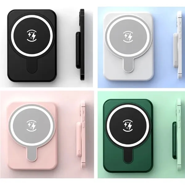 Magnetic Wireless Power Bank 5000 Mah - Magnetic Wireless Power Bank 5000 Mah - Image 2 of 3
