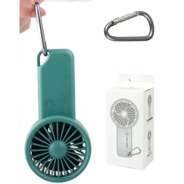 Mini Carabiner Portable Pocket Fan - Mini Carabiner Portable Pocket Fan - Image 3 of 5