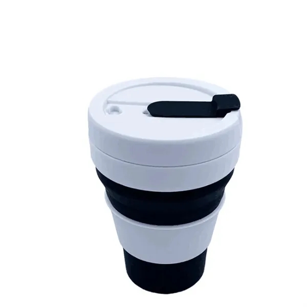 16 oz Custom Logo Collapsible Silicone Travel Cup - 16 oz Custom Logo Collapsible Silicone Travel Cup - Image 2 of 7