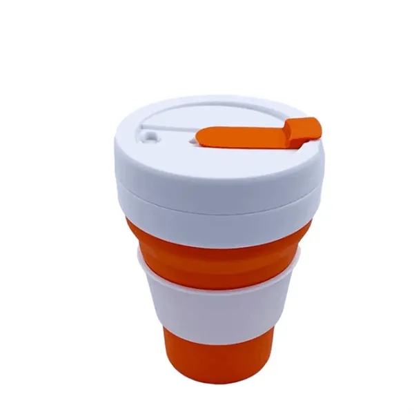 16 oz Custom Logo Collapsible Silicone Travel Cup - 16 oz Custom Logo Collapsible Silicone Travel Cup - Image 6 of 7