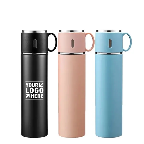 17Oz Stainless Steel Vacuum Insulated Bottle Set - 17Oz Stainless Steel Vacuum Insulated Bottle Set - Image 0 of 4