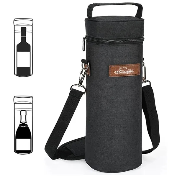 Single Bottle Insulated Wine Travel Tote Carrier Bag - Single Bottle Insulated Wine Travel Tote Carrier Bag - Image 0 of 2