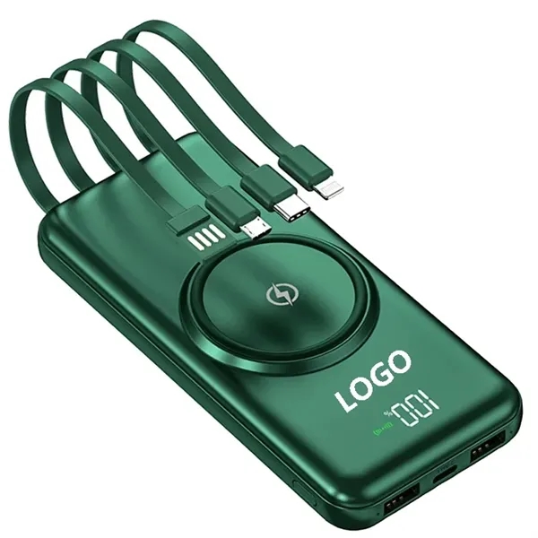 Portable Charger Power Bank With Built In Cables - Portable Charger Power Bank With Built In Cables - Image 0 of 2