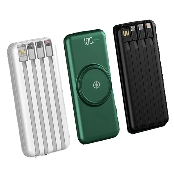 Portable Charger Power Bank With Built In Cables - Portable Charger Power Bank With Built In Cables - Image 1 of 2