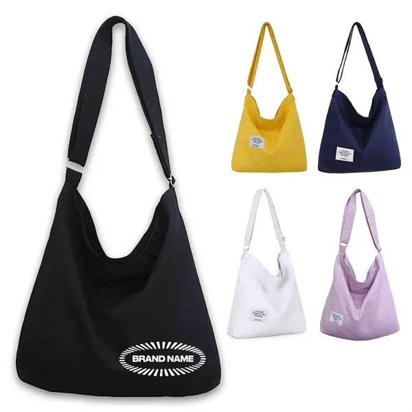 Tote Bag Shopping Grocery Canvas Crossbody Hobo Handbag - Tote Bag Shopping Grocery Canvas Crossbody Hobo Handbag - Image 0 of 8