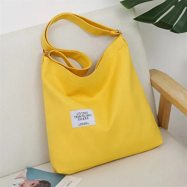 Tote Bag Shopping Grocery Canvas Crossbody Hobo Handbag - Tote Bag Shopping Grocery Canvas Crossbody Hobo Handbag - Image 2 of 8