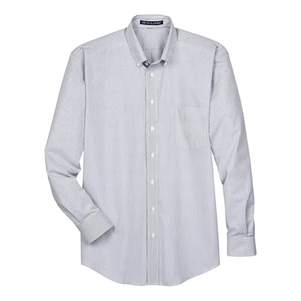 Devon & Jones Men's Crown Collection® Banker Stripe Woven... - Devon & Jones Men's Crown Collection® Banker Stripe Woven... - Image 5 of 6