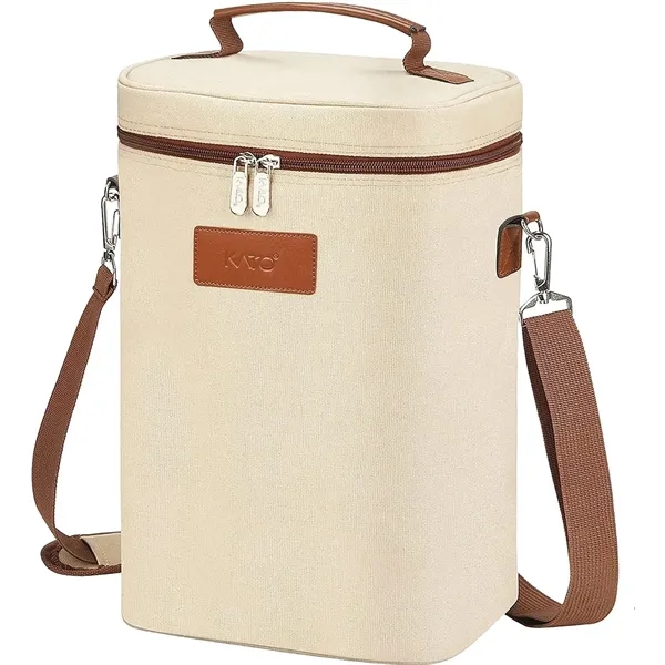 Wine Insulated Tote Bag for 4 Bottles - Wine Insulated Tote Bag for 4 Bottles - Image 5 of 6