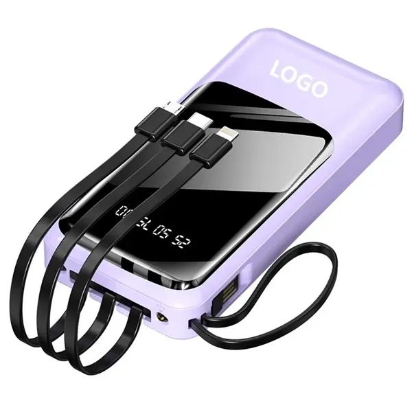 Portable Power Bank With Built In Cables - Portable Power Bank With Built In Cables - Image 3 of 3